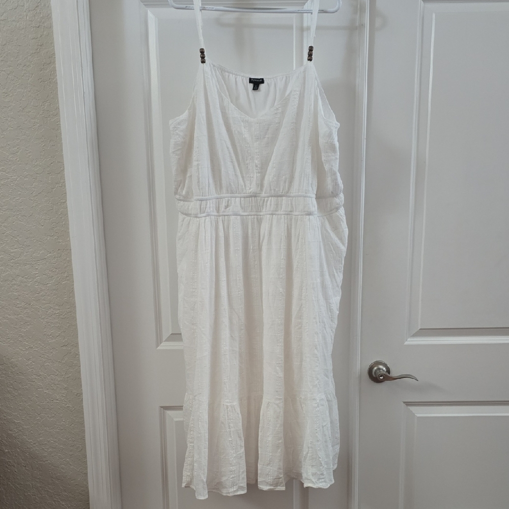 Like New: Torrid White Midi Dress